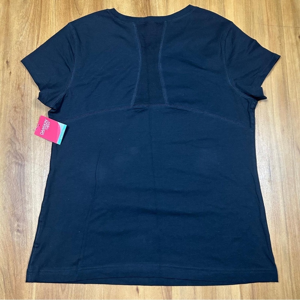 Danskin Now Women's Black Short Sleeve Top - Picture 3 of 9